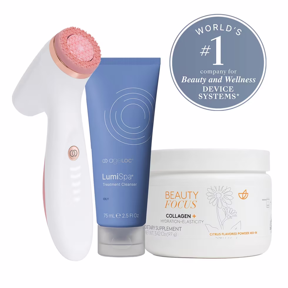 LumiSpa® iO Rose Gold & Collagen+ Pack (AU) - Oily