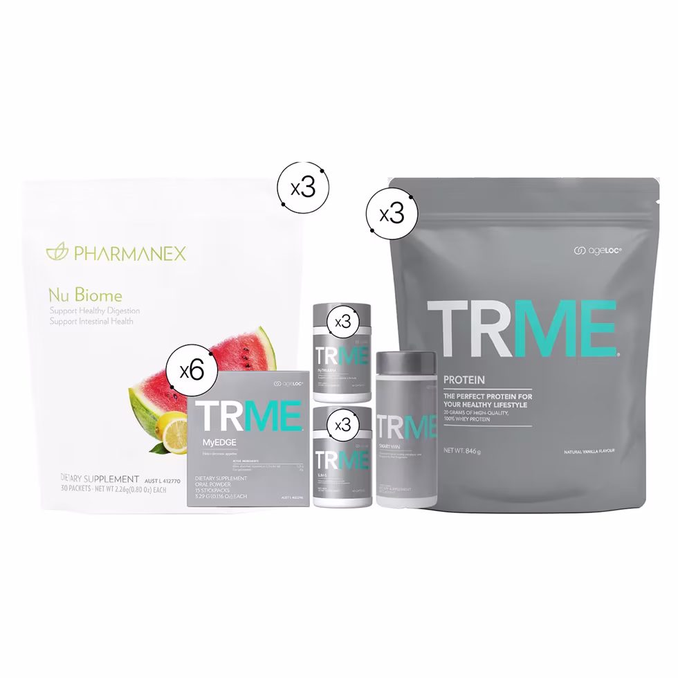 ageLOC TRMe® 90-Day Kit with Nu Biome® (NZ) - Vanilla