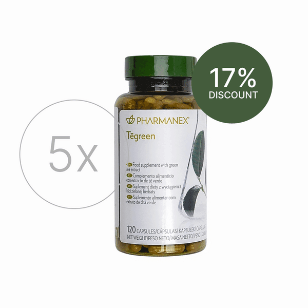 Pharmanex Tegreen (120 kapsułek) (Polska) - 5 x Pro Pack