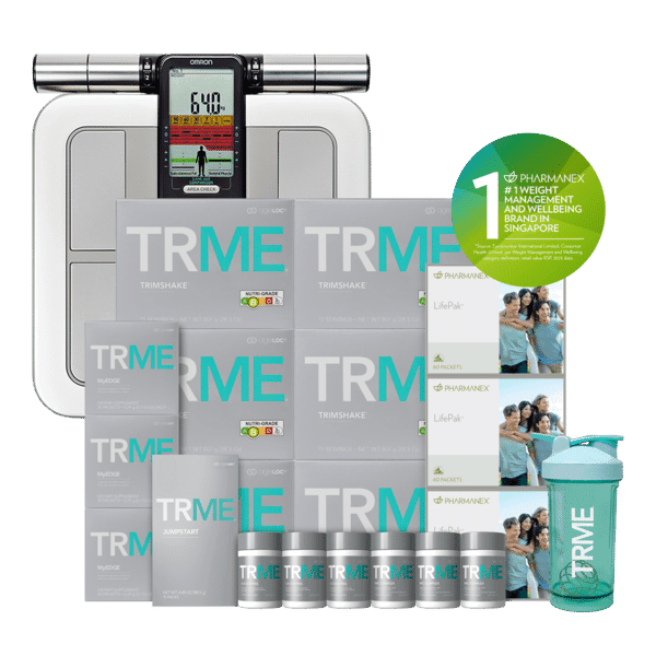 ageLOC TRMe System Vanilla & Omron Scale (Singapore) - Mocha TrimShake