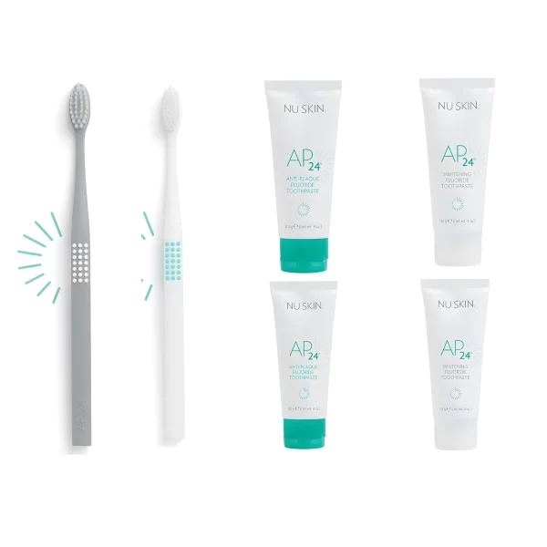 AP24 Toothpaste & Brush Fluoride Twin Pack (Schweiz)
