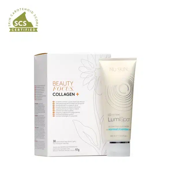 Collagen+ ja LumiSpa Cleanser Kit (Suomi)